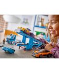 Constructor LEGO City - Camion transportor de mașini sport (60408) - 9t