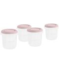 Set de recipienti Miniland - Terra Blush, 250 ml, 4 buc - 1t