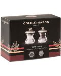 Set moară de sare și piper Cole & Mason - Button, 6,5 cm - 7t