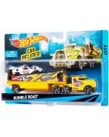 Set Mattel Hot Wheels Super Rigs - Camion si masina, sortiment - 6t