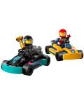 Constructor LEGO City Great Vehicles - Mașini de karting și curse (60400) - 3t