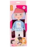 Orange Toys Sweet Sisters Sweet Sisters Set de îmbrăcăminte pentru păpuși - Blue Sweatshirt - 1t