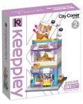 Set constructie Qman City Corner - Keepplеy, Магазин за чай Bubble	 - 1t