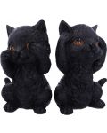 Set de statuete Nemesis Now Adult: Humor - Three Wise Kitties, 8 cm - 6t