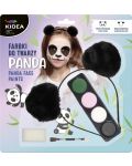 Set de vopsit pe față cu diademă Kidea - Panda - 1t