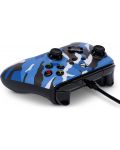 Controller PowerA - Enhanced, cu fir, pentru Xbox One/Series X/S, Blue Camo - 5t