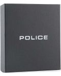 Husă din piele pentru carduri Police -  Caster, negru - 3t