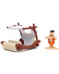 Set Jada Toys - Mașină și figurină, Familie Flintstone, 1:32 - 4t