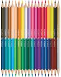 Set creioane colorate Maped Color Peps - Duo, 18 bucati, 36 culori - 2t