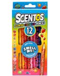 Un set de creioane colorate parfumate Scentos - 12 culori - 1t