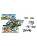 Set de 3 puzzle-uri si joc de memorie Ravensburger - Patrol Pes - 2t