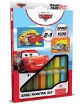 Set de colorat cu nisip Red Castle - Cars 3, cu 2 imagini - 1t