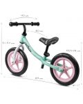 Bicicletă de echilibru Cariboo - Classic, menta/roz - 7t
