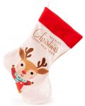 Ciorap de Crăciun  Amek Toys -Cerb, 28 cm - 1t