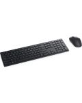 Set tastatura si mouse wireless Dell Pro - KM5221W, negru - 1t