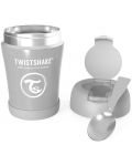 Recipient alimentar Twistshake - Gri, din otel inoxidabil, 420 ml - 1t