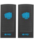Sistem audio Fury - Speaker, 2 броя, 2.0, negru - 2t