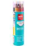 Apli Set 24 creioane in cilintru, 4 mm - 1t