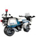 Constructor Qman - Motocicletă de Poliție, 395 piese - 3t