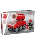 Constructor Qman - Camion de pompieri, 112 piese - 1t