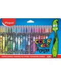 Set carioci Maped Color Peps - Monster, 24 culori - 1t