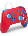 Controler PowerA - îmbunătățit, cu fir, pentru Nintendo Switch, Woo-hoo! Mario - 2t