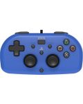 Controller Hori - Wired Mini Gamepad, albastru (PS4) - 1t