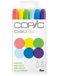 Set de markere  Too Copic Ciao - Tonuri luminoase, 6 culori - 1t
