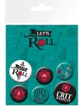 Set insigne GB eye Games: Dungeons & Dragons - Let's Roll - 1t