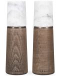Cole & Mason set moară de sare și piper - Marmură, 18,5 x 6 cm, lemn și marmură albă - 1t