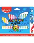 Set carioci Maped Color Peps - Jungle, 18 culori - 1t
