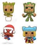 Set brelocuri Funko Pocket POP! Marvel: Marvel - Happy Holidays Tree Box (Glows in the Dark) (Diamond Collection) - 2t
