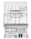 Set pentru copii GOT - Casa din pădure cu animale de asamblat și colorat - 3t