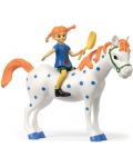 Set figurine Pippi - Pippi Longstocking si calutul - 1t