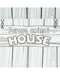 Set pentru copii GOT - Casa din pădure cu animale de asamblat și colorat - 5t