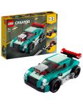 Constructor 3 în 1 LEGO Creator - Masina de curse pe sosea (31127)	 - 2t