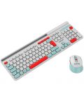 Kit mouse și tastatură  Canyon - CNS-HSETW5WT, wireless, alb - 6t