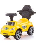 Mașinuta de călărit cu mâner Chipolino - Turbo, galbenă - 2t