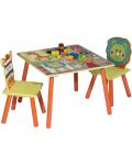 Set pentru copii masă cu 2 scaune Ginger Home - Safari - 2t