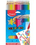 Set creioane colorate Maped Color Peps - Star, 36 culori - 1t