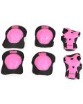 Set de protecții pentru copii Byox - H110, clasa A, Pinky, până la 25 kg - 2t