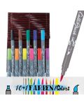 Set de markere  Online - 11 culori, într-o cutie de bambus - 5t