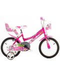 Biciclete pentru copii Dino Bikes - Fuxia, 14" - 1t