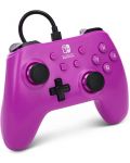 Controller PowerA - Enhanced, cu fir, pentru Nintendo Switch, Grape Purple - 2t