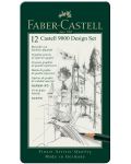 Set de creioane Faber-Castell 9000 - 12 culori - 1t