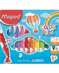 Set carioci jumbo Maped Color Peps - Early Age, 12 culori - 1t