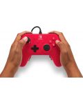 Controller PowerA - Enhanced, cu fir, pentru Nintendo Switch, Raspberry Red - 7t