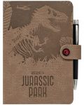 Set notebook cu stilou Erik Movies: Jurassic Park - Welcome to Jurassic Park, format A5 - 1t