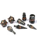 Set de zaruri PolyHero Warrior Dice Set - Steel Grey - 1t