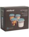 Set de recipienti Miniland - Terra Ocean, 250 ml, 4 buc - 4t